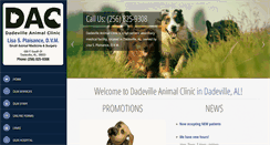 Desktop Screenshot of dadevilleanimal.com